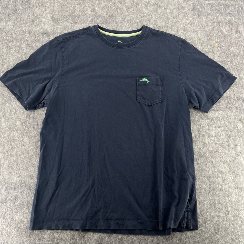 Tommy Bahama Mens Navy Blue Pima Cotton T Shirt Size S